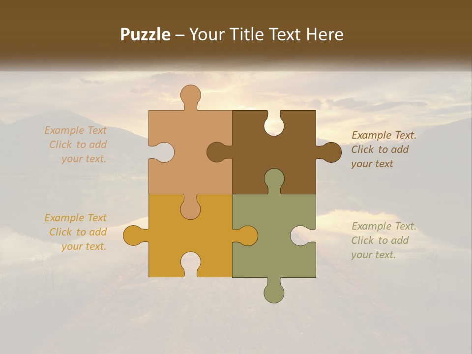 A Person Walking Down A Road With The Sun Setting In The Background PowerPoint Template