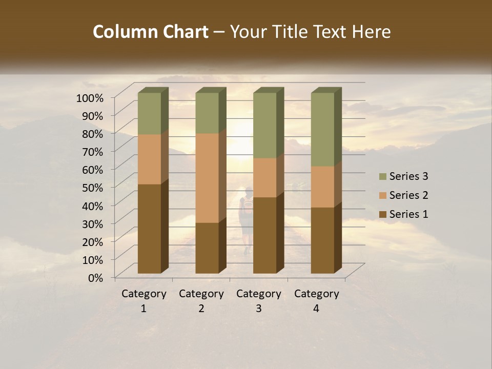 A Person Walking Down A Road With The Sun Setting In The Background PowerPoint Template