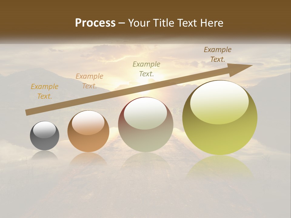 A Person Walking Down A Road With The Sun Setting In The Background PowerPoint Template