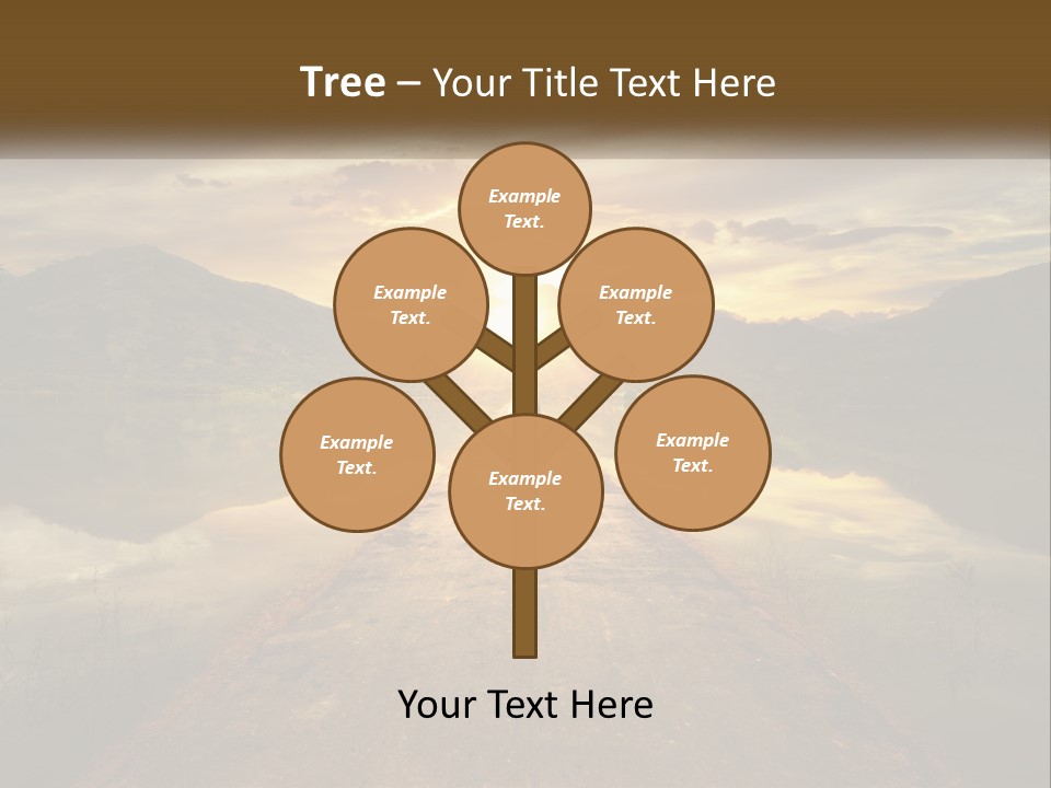 A Person Walking Down A Road With The Sun Setting In The Background PowerPoint Template