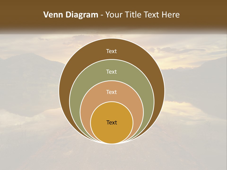 A Person Walking Down A Road With The Sun Setting In The Background PowerPoint Template
