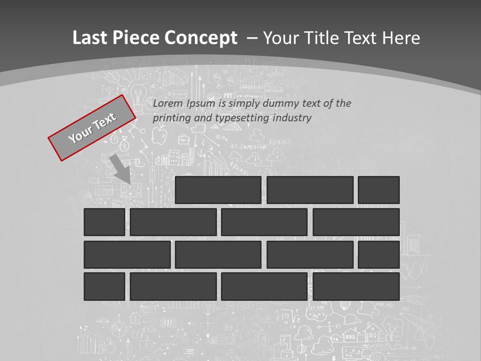 A Black And White Photo Of A Wall With A Lot Of Writing On It PowerPoint Template