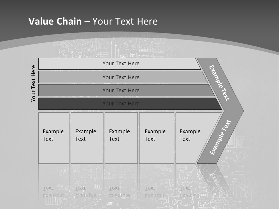 A Black And White Photo Of A Wall With A Lot Of Writing On It PowerPoint Template