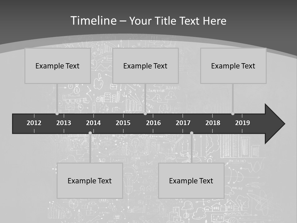 A Black And White Photo Of A Wall With A Lot Of Writing On It PowerPoint Template