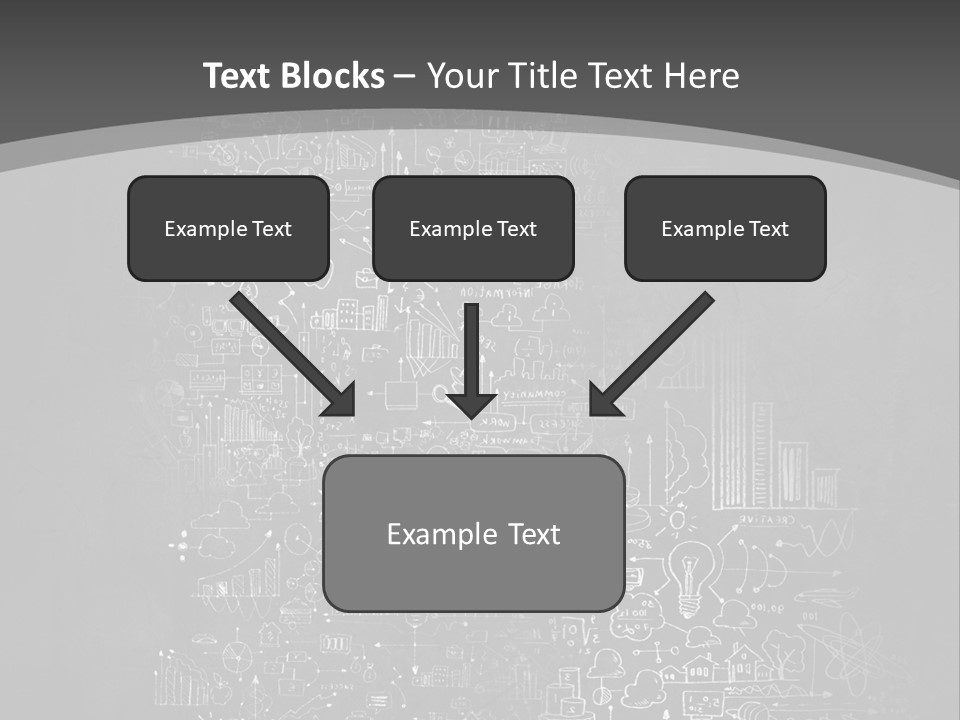A Black And White Photo Of A Wall With A Lot Of Writing On It PowerPoint Template
