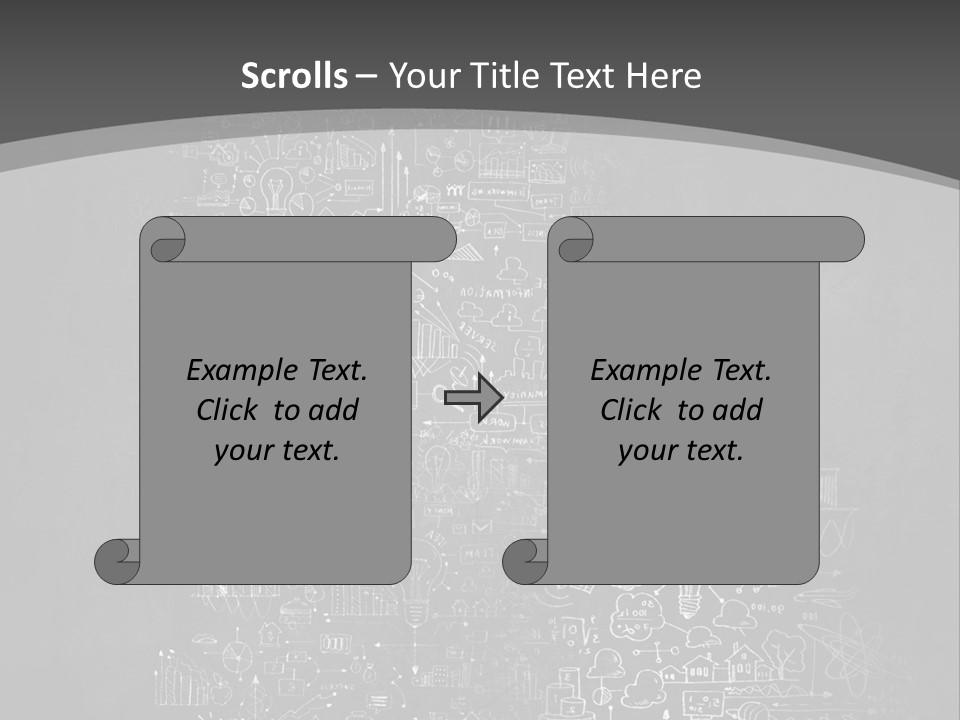 A Black And White Photo Of A Wall With A Lot Of Writing On It PowerPoint Template