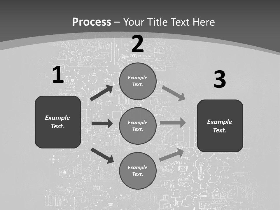 A Black And White Photo Of A Wall With A Lot Of Writing On It PowerPoint Template