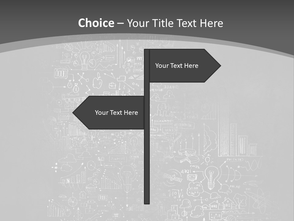 A Black And White Photo Of A Wall With A Lot Of Writing On It PowerPoint Template