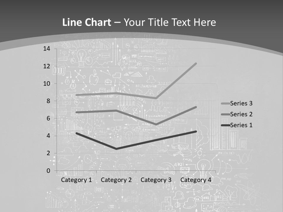 A Black And White Photo Of A Wall With A Lot Of Writing On It PowerPoint Template