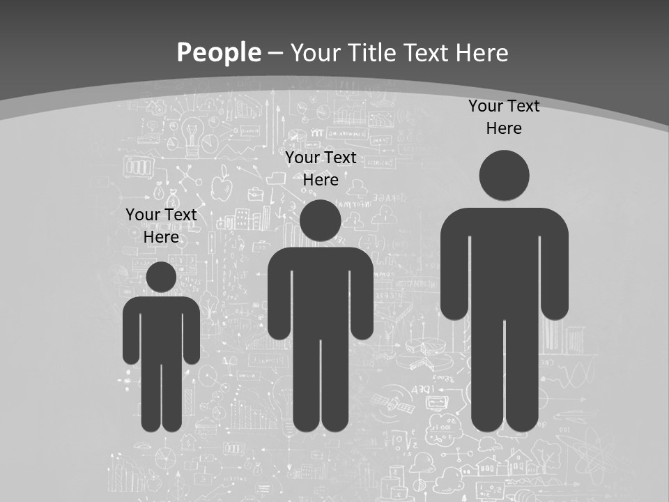 A Black And White Photo Of A Wall With A Lot Of Writing On It PowerPoint Template