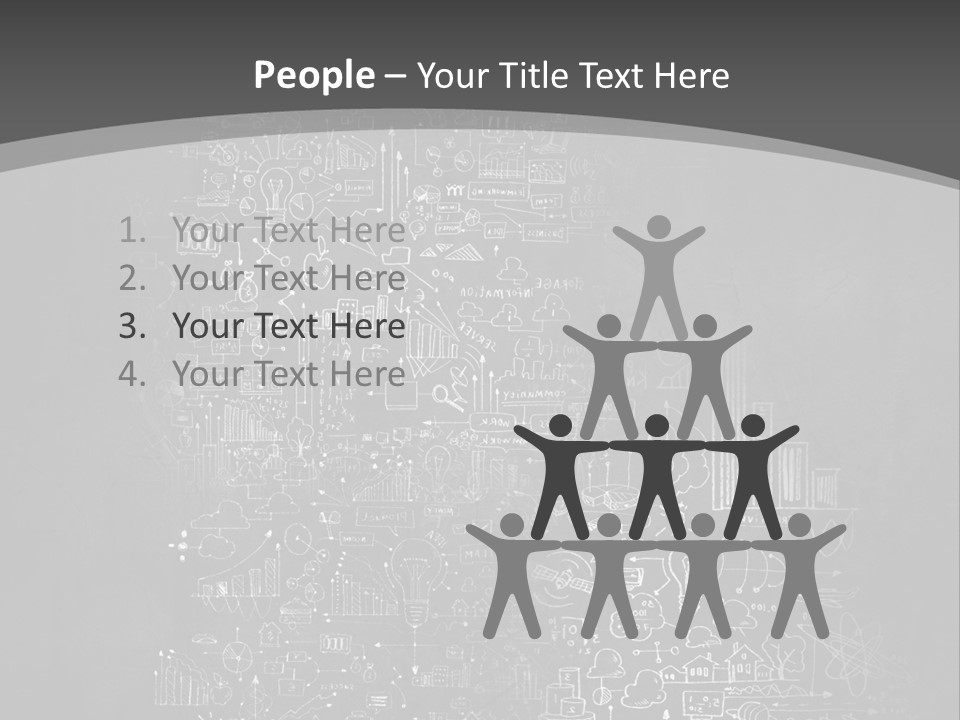 A Black And White Photo Of A Wall With A Lot Of Writing On It PowerPoint Template