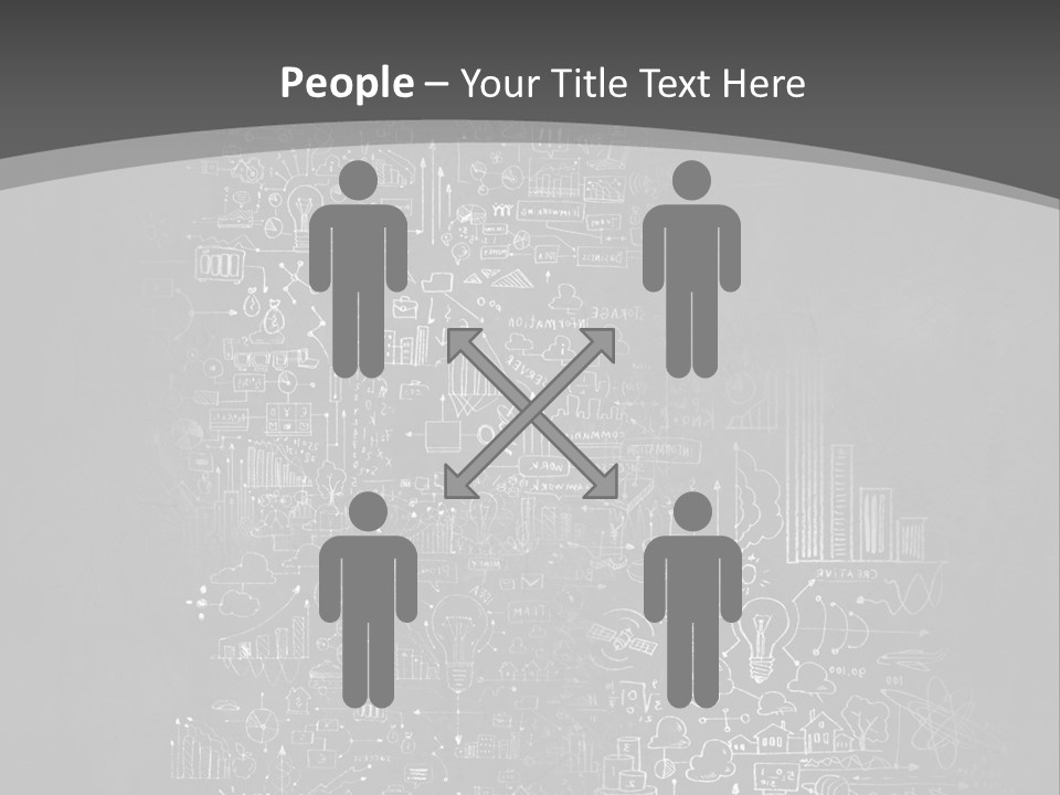 A Black And White Photo Of A Wall With A Lot Of Writing On It PowerPoint Template