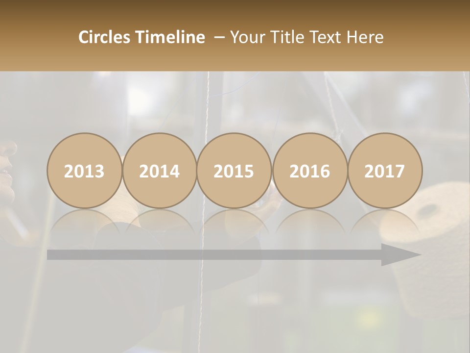 A Woman Is Working On A Piece Of Fabric PowerPoint Template