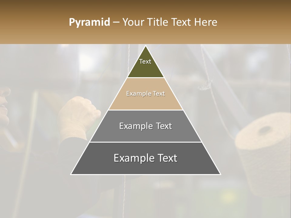 A Woman Is Working On A Piece Of Fabric PowerPoint Template