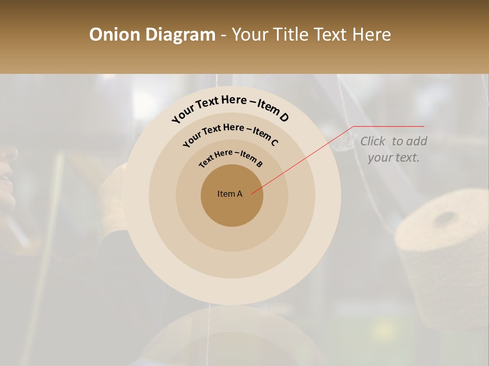 A Woman Is Working On A Piece Of Fabric PowerPoint Template