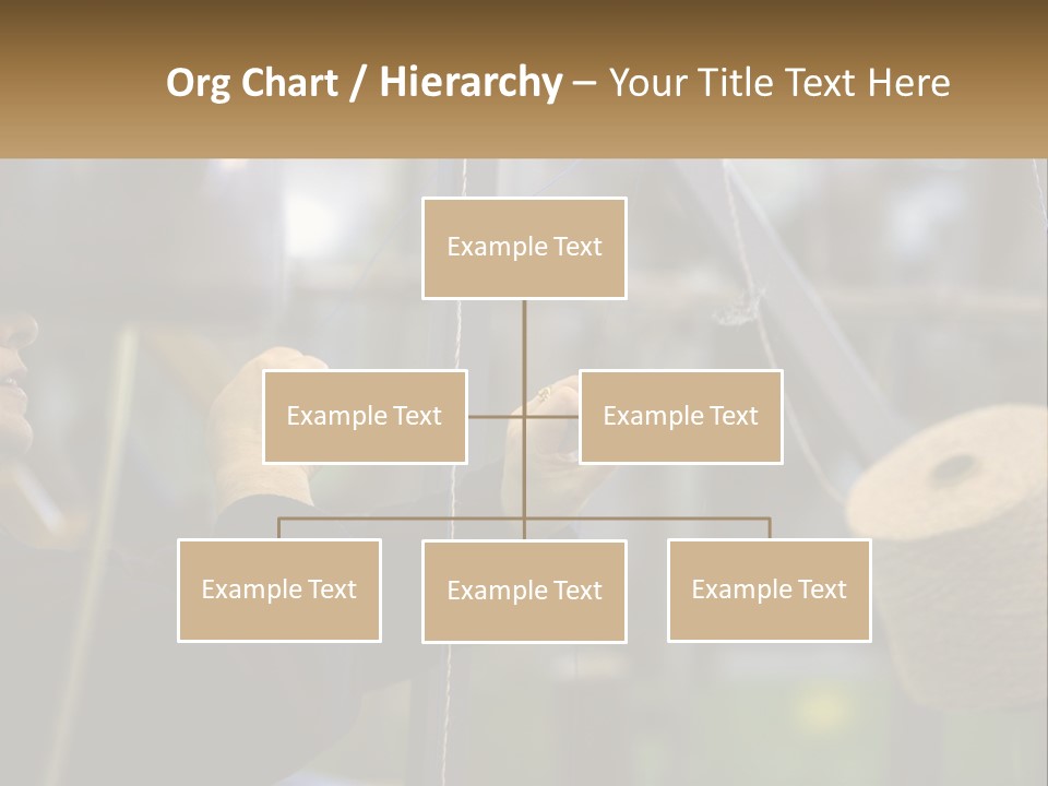 A Woman Is Working On A Piece Of Fabric PowerPoint Template