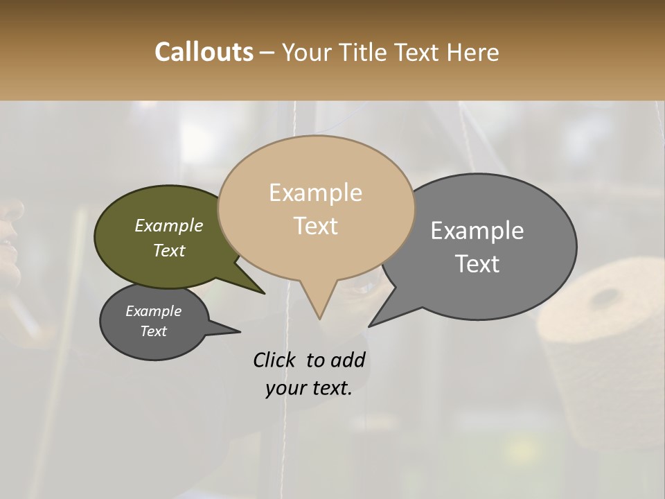 A Woman Is Working On A Piece Of Fabric PowerPoint Template