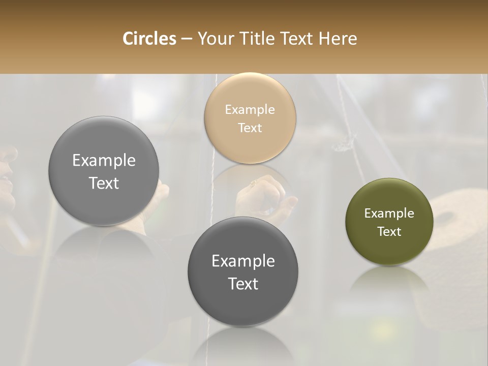 A Woman Is Working On A Piece Of Fabric PowerPoint Template