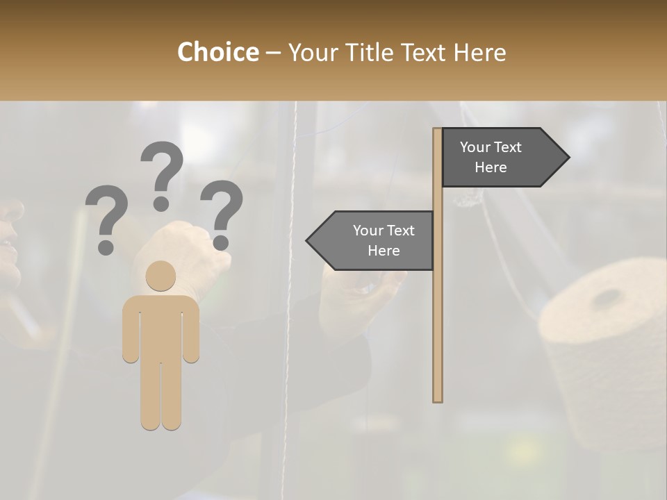 A Woman Is Working On A Piece Of Fabric PowerPoint Template