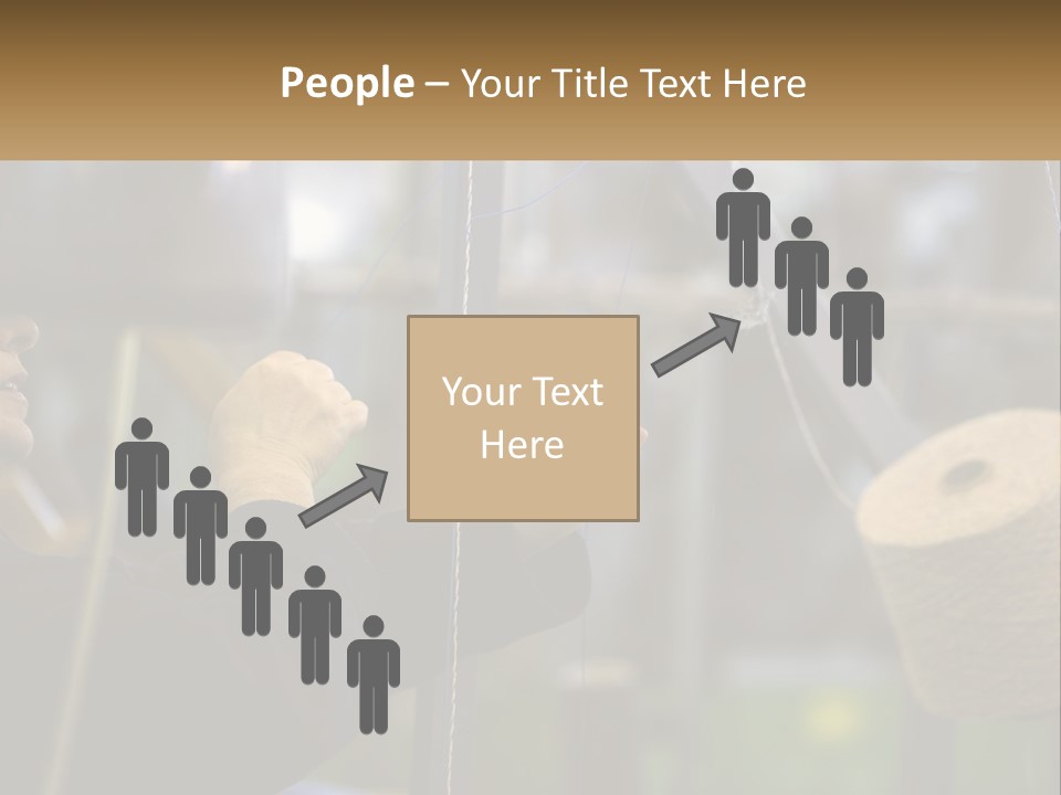 A Woman Is Working On A Piece Of Fabric PowerPoint Template