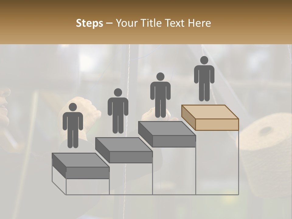 A Woman Is Working On A Piece Of Fabric PowerPoint Template