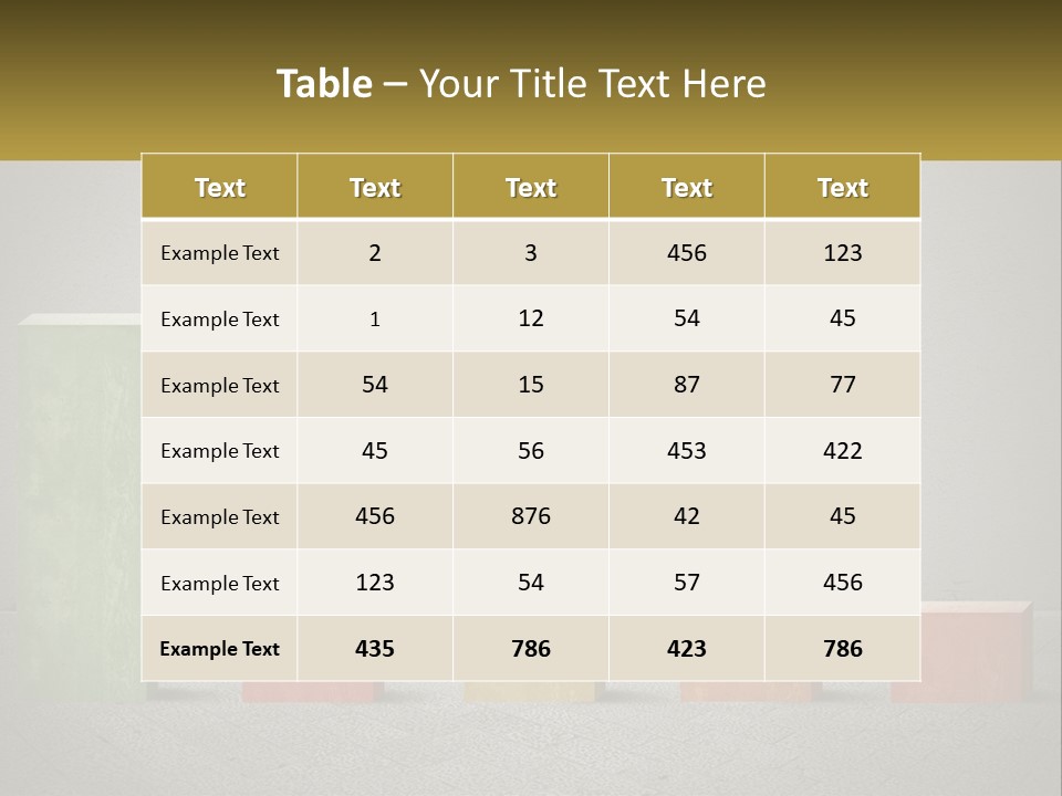 A Man Jumping Over A Bar Chart On Top Of Blocks PowerPoint Template
