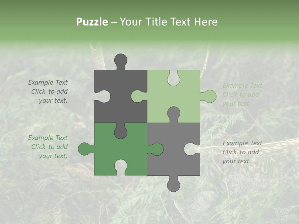 A Deer Standing In The Middle Of A Forest PowerPoint Template