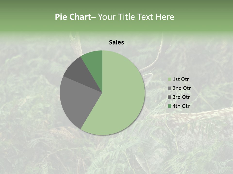 A Deer Standing In The Middle Of A Forest PowerPoint Template
