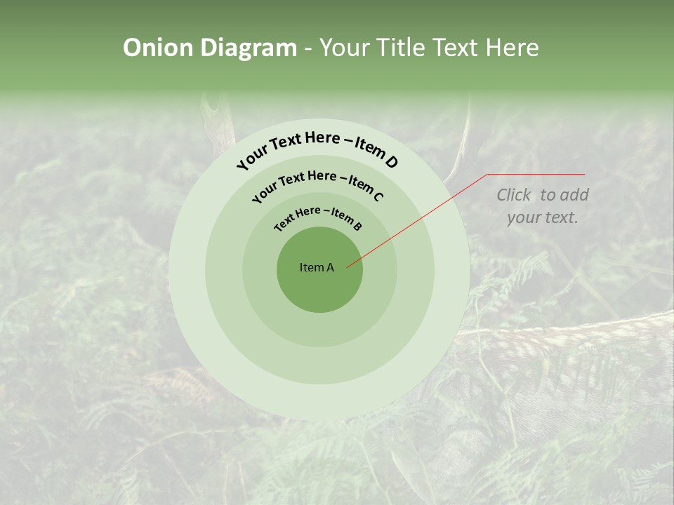 A Deer Standing In The Middle Of A Forest PowerPoint Template