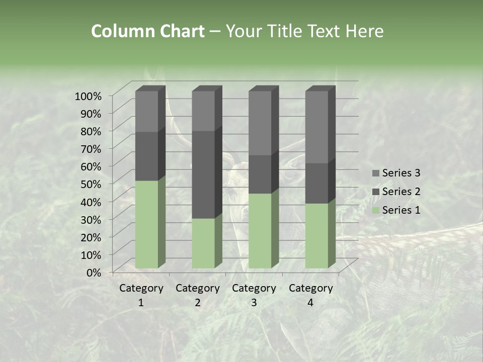 A Deer Standing In The Middle Of A Forest PowerPoint Template