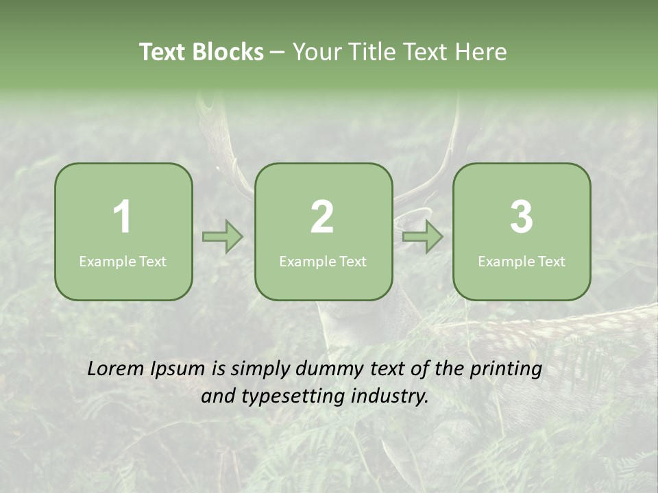 A Deer Standing In The Middle Of A Forest PowerPoint Template