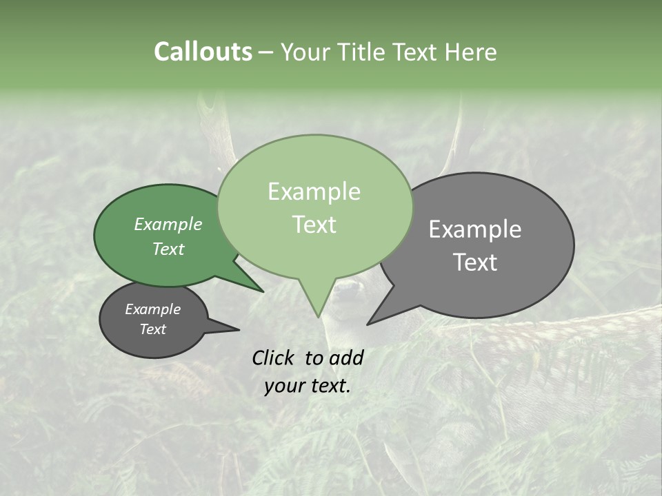 A Deer Standing In The Middle Of A Forest PowerPoint Template