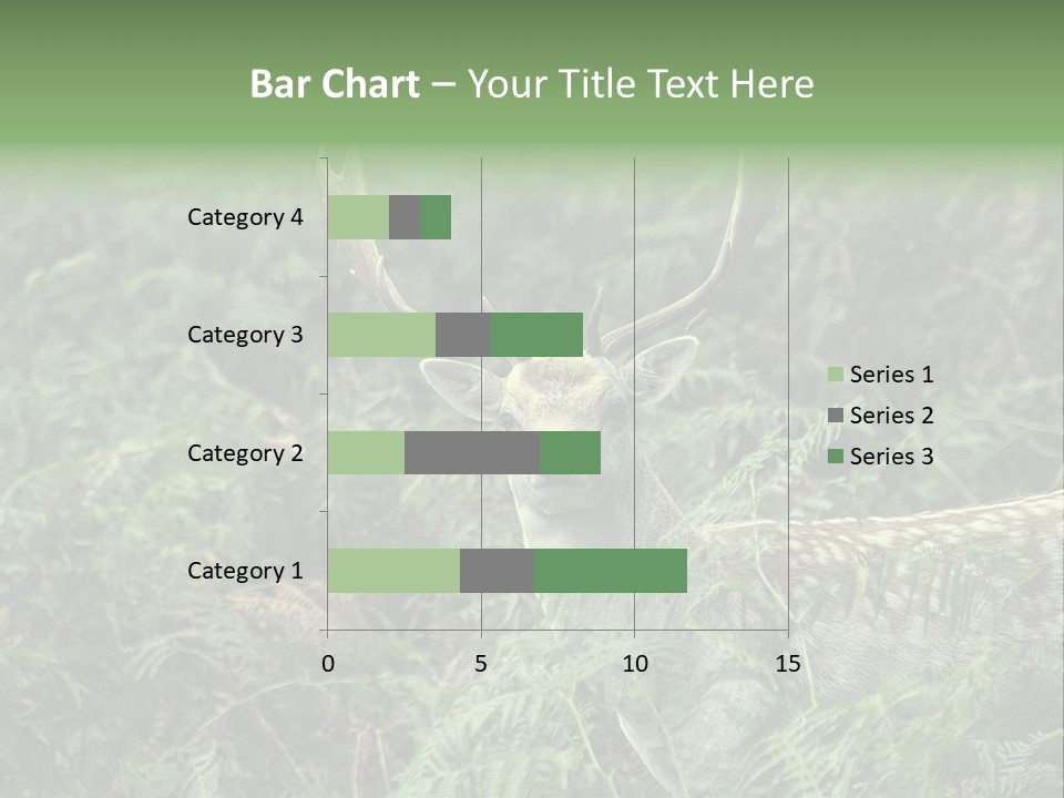 A Deer Standing In The Middle Of A Forest PowerPoint Template