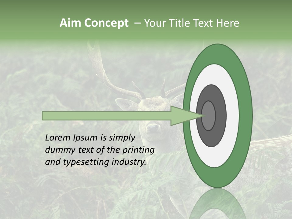 A Deer Standing In The Middle Of A Forest PowerPoint Template
