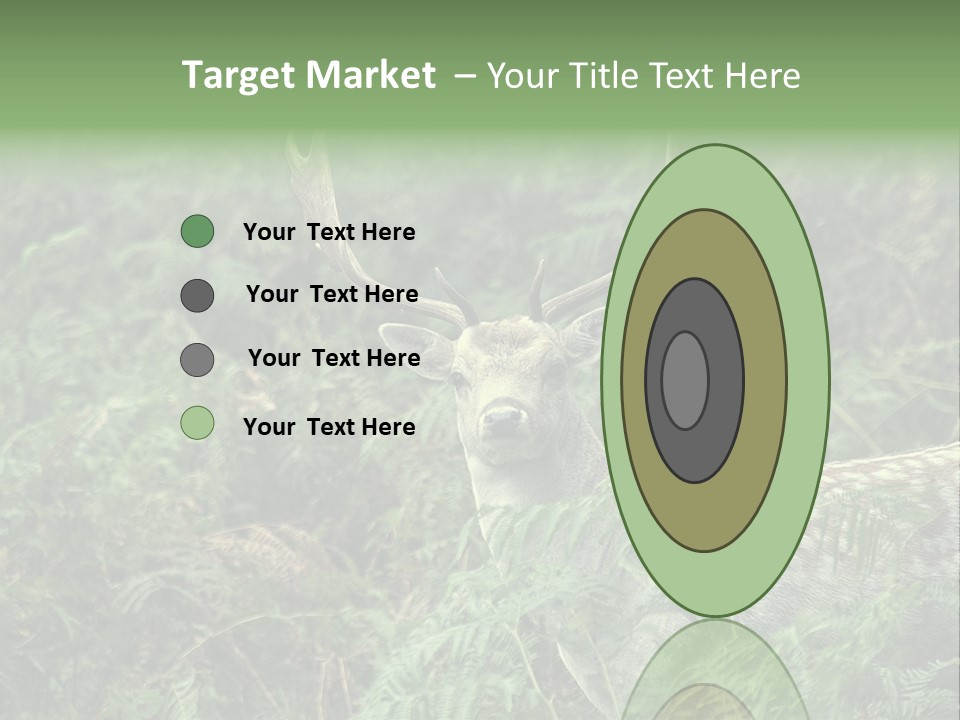 A Deer Standing In The Middle Of A Forest PowerPoint Template