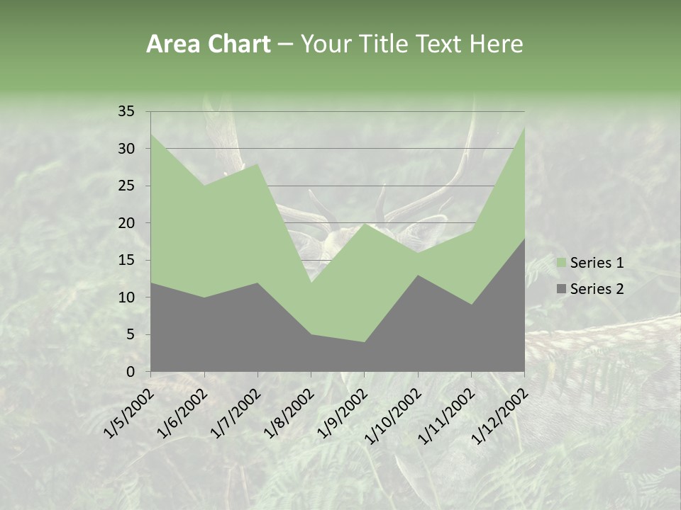 A Deer Standing In The Middle Of A Forest PowerPoint Template