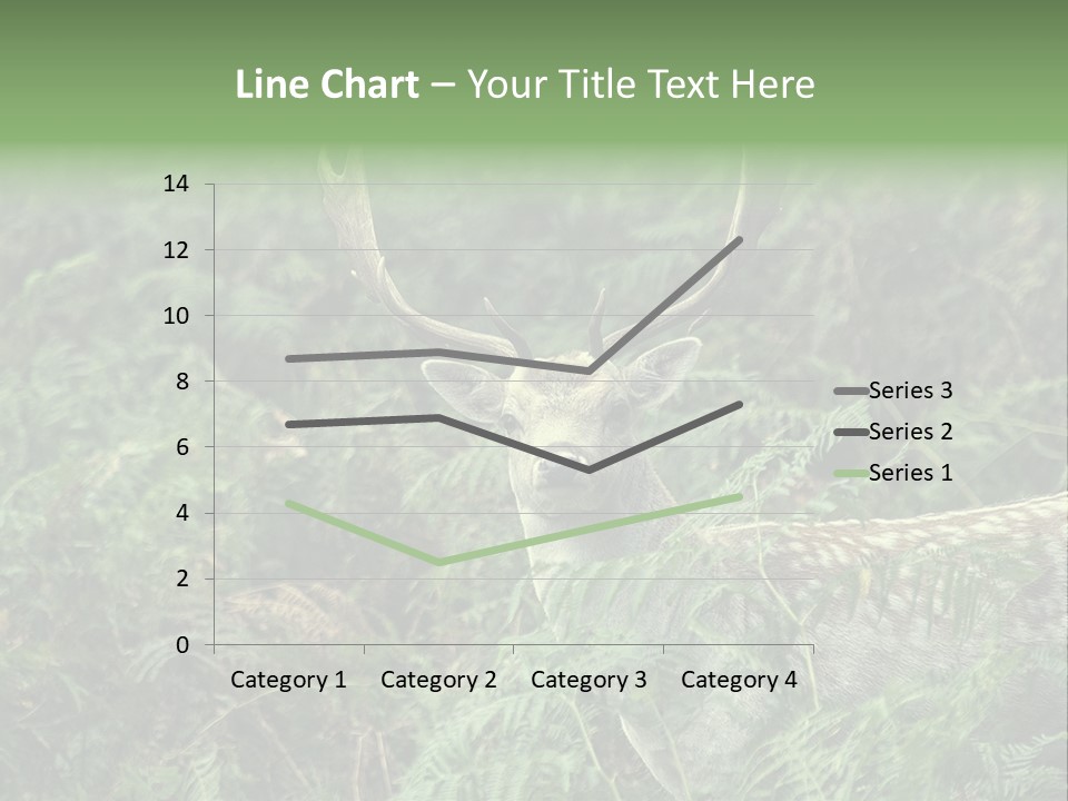 A Deer Standing In The Middle Of A Forest PowerPoint Template