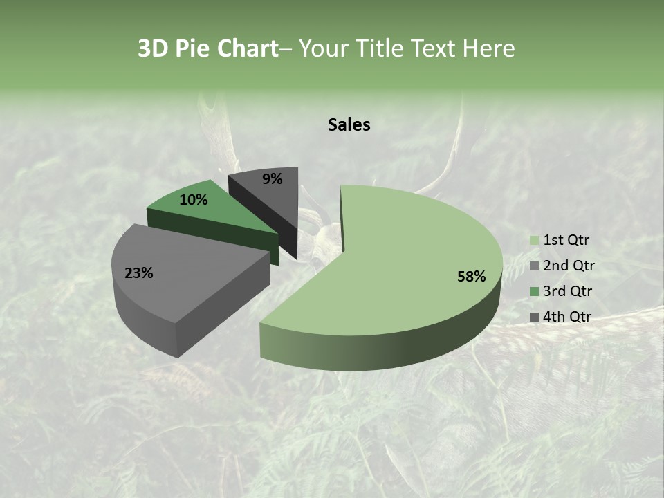 A Deer Standing In The Middle Of A Forest PowerPoint Template