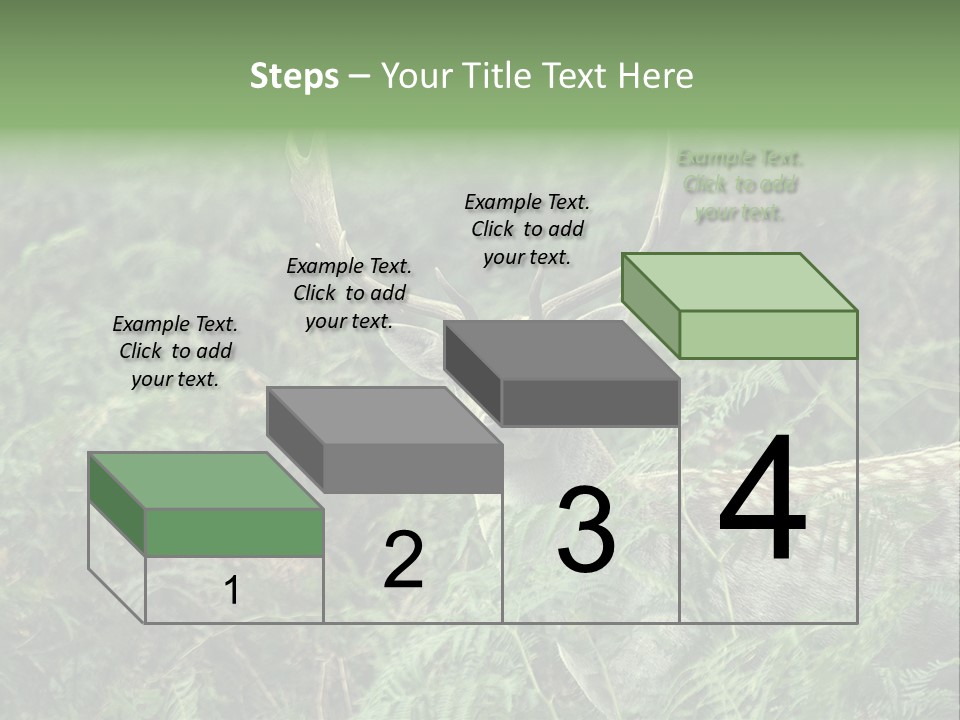 A Deer Standing In The Middle Of A Forest PowerPoint Template