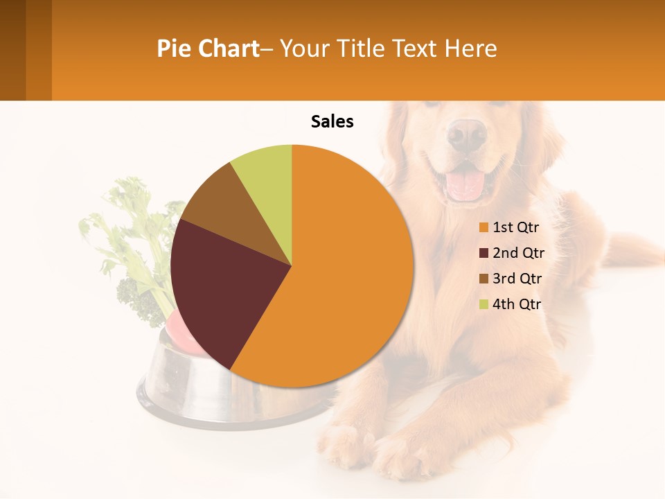 A Dog Sitting Next To A Bowl Of Vegetables PowerPoint Template