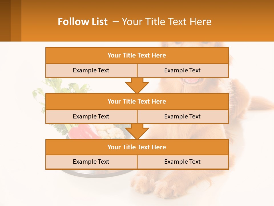 A Dog Sitting Next To A Bowl Of Vegetables PowerPoint Template