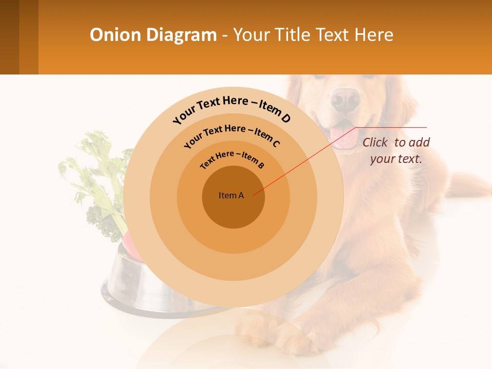 A Dog Sitting Next To A Bowl Of Vegetables PowerPoint Template