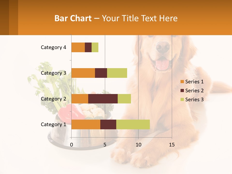 A Dog Sitting Next To A Bowl Of Vegetables PowerPoint Template