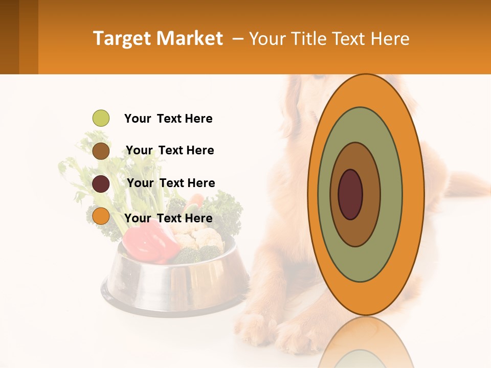 A Dog Sitting Next To A Bowl Of Vegetables PowerPoint Template