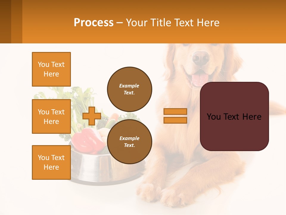 A Dog Sitting Next To A Bowl Of Vegetables PowerPoint Template