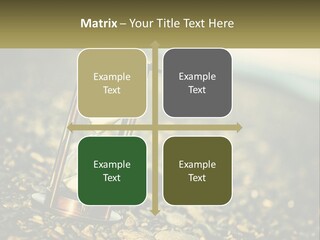 An Hourglass Sitting On Top Of A Pile Of Rocks PowerPoint Template