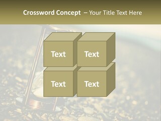 An Hourglass Sitting On Top Of A Pile Of Rocks PowerPoint Template