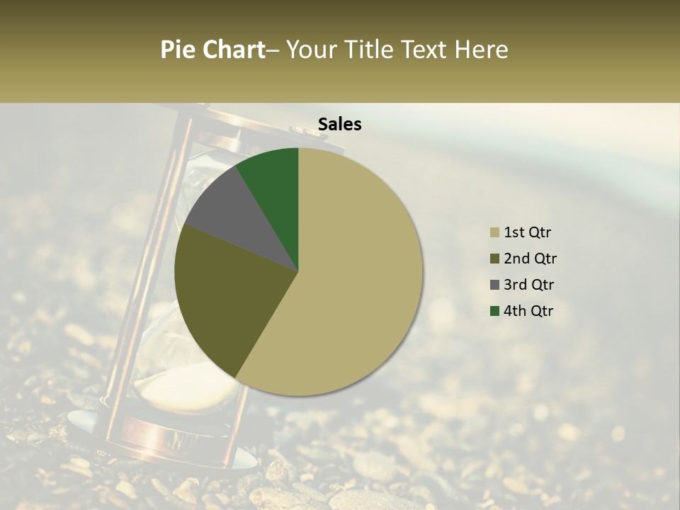 An Hourglass Sitting On Top Of A Pile Of Rocks PowerPoint Template