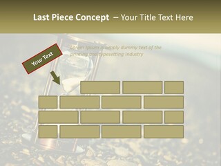 An Hourglass Sitting On Top Of A Pile Of Rocks PowerPoint Template
