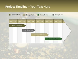 An Hourglass Sitting On Top Of A Pile Of Rocks PowerPoint Template